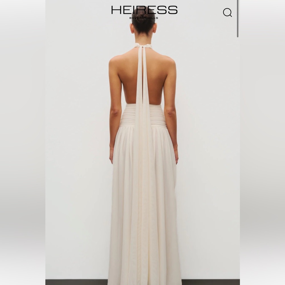 Heiress Beverly Hills Halter Slit Gown